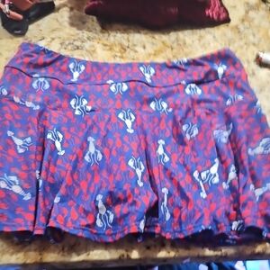 Bon Temps Crawfish Print Skort